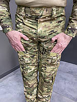 Тактические брюки Combat военные мультикам камуфляжные с наколенниками весна-осень , Армейские штаны ЗСУ