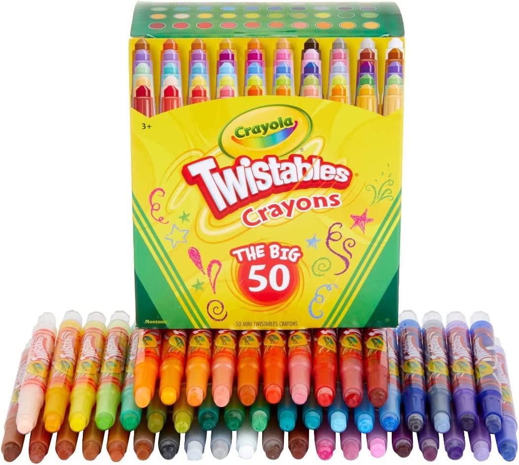 Детские цветные карандаши с выкручивающимся стержнем Twistables 50 цветов, Crayola крайола - фото 4 - id-p1794764780