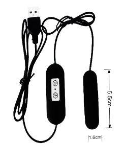 Вібратор для уретри з живленням від USB, фото 1