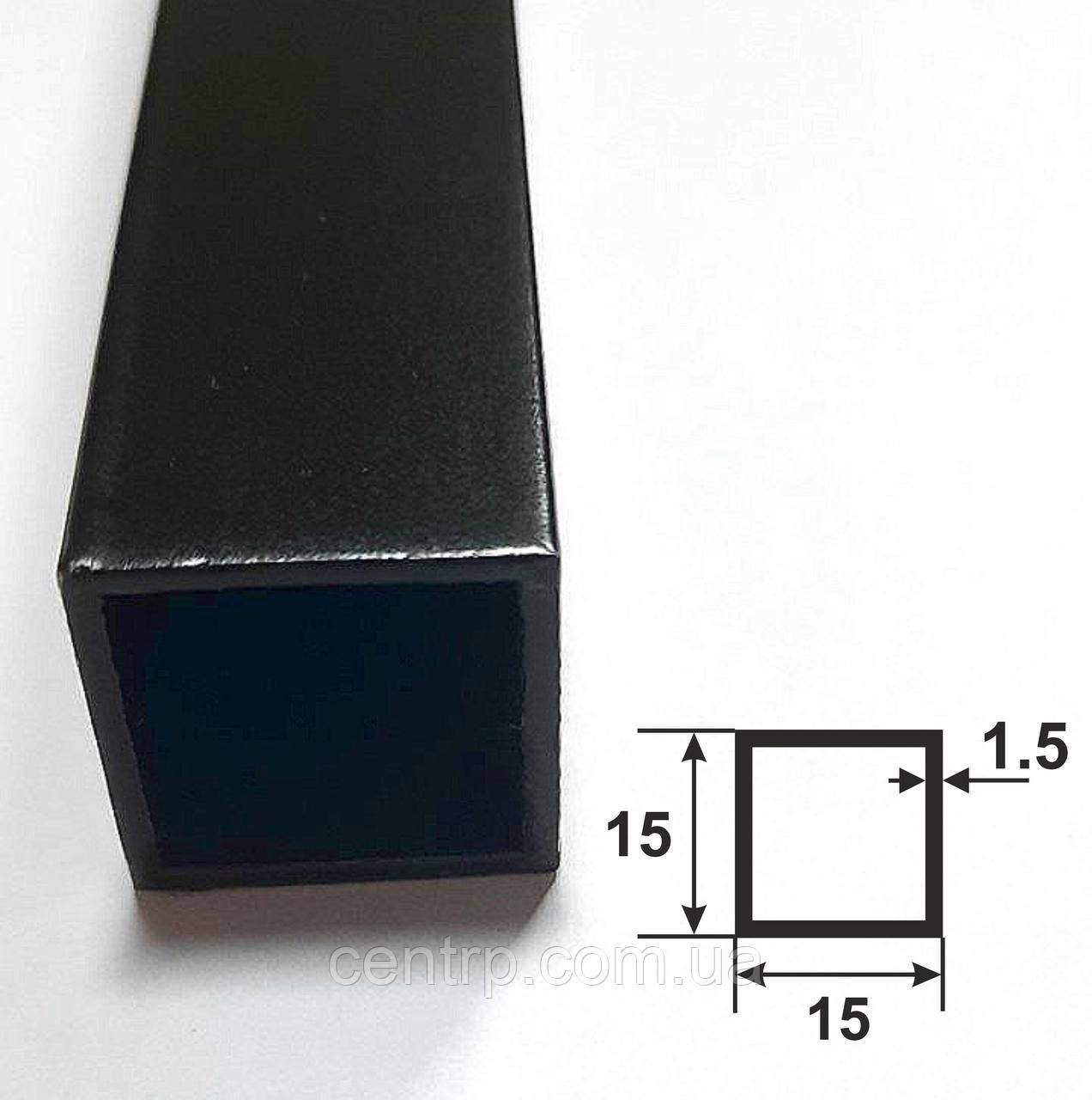 Алюмінієва квадратна труба 15*15*1,5 білого кольору, 3,0 м, фото 1