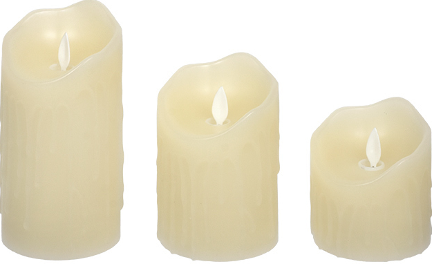 Набір свічки 3 шт (пластик), фото 1