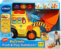 Музыкальный бульдозер с шариками желтый, VTech