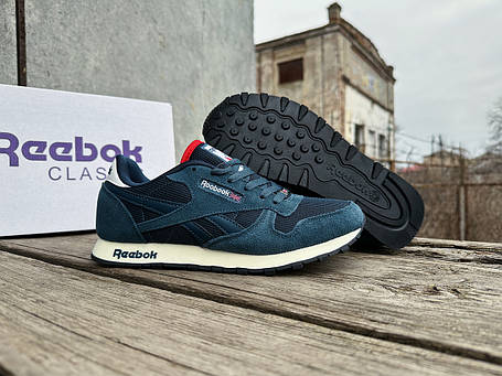 Чоловічі кросівки Reebok Classic All Blue сині, фото 1