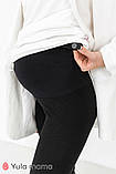 Лосини для вагітних із трикотажу рубчик Betty XS Юла Мама Чорний SP-22.021, фото 3