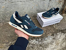 Чоловічі кросівки Reebok Classic Blue/White сині з білим, фото 4