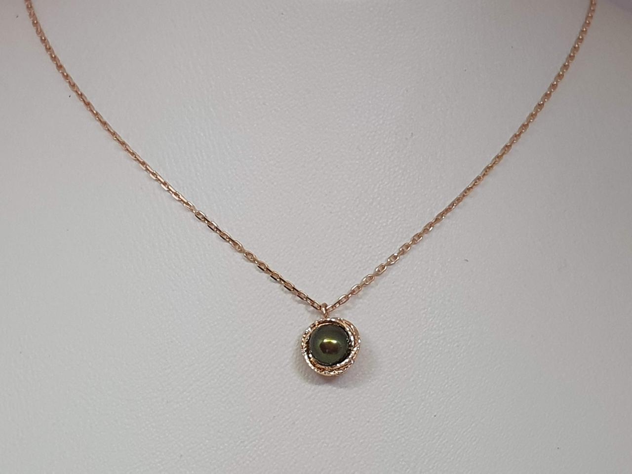 Золоте кольє з перлами. 811420_1Ч 40