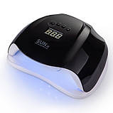 Лампа для сушіння нігтів SUN X UV+LED 54 Вт Black, фото 3