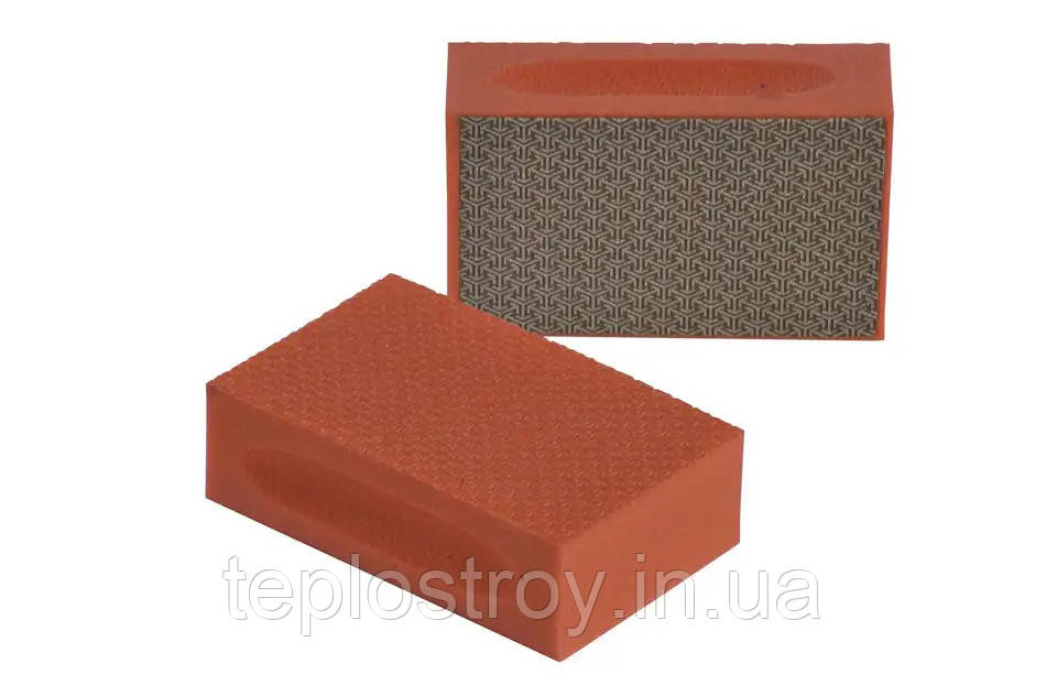 Губка з алмазним напиленням для поліровки краю плити після різання. Розмір 55x90 мм зерно 200