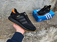Чоловічі кросівки Adidas INIKI Black чорні, фото 4