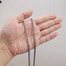 Чоловічий срібний ланцюжок Український бісмарк. Чорнений ланцюг на шию срібло 925 65, фото 3