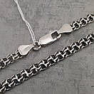 Чоловічий срібний ланцюжок Український бісмарк. Чорнений ланцюг на шию срібло 925 65, фото 6