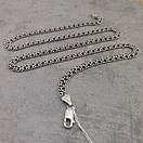 Чоловічий срібний ланцюжок Український бісмарк. Чорнений ланцюг на шию срібло 925 65, фото 7