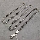 Чоловічий срібний ланцюжок Український бісмарк. Чорнений ланцюг на шию срібло 925 60, фото 9
