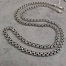 Чоловічий срібний ланцюжок Український бісмарк. Чорнений ланцюг на шию срібло 925 65, фото 9