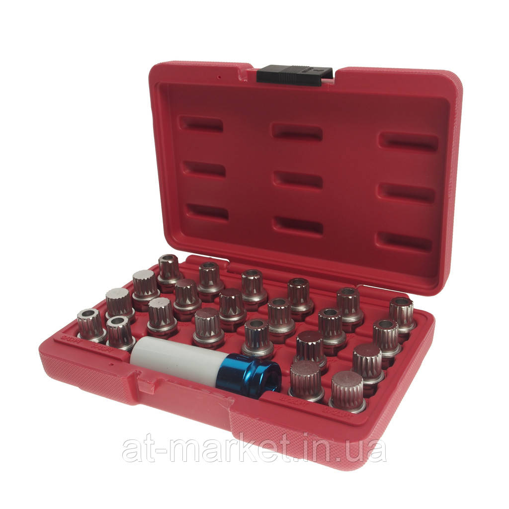 Набір головок для секретних болтів VW 23 од., фото 1