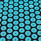 Набір для йоги 3в1 Килимок для йоги + Масажний килимок Аплікатор Кузнєцова + валик OSPORT Set 30 (n-0061) Чорно-бірюзовий, фото 7