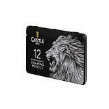 Набір графітних олівців YOVER 12 штук твердість 8В-5Н, фото 5