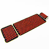 Масажний килимок Аплікатор Кузнєцова + міні килимок + валик масажер для спини/шиї/ніг OSPORT Set №2 (n-0022), фото 9