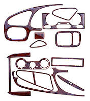 Декоративні накладки на панель  DAEWOO LANOS 1997 12-елементів  (червоне дерево)