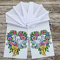 8042 Набор для вышивки бисером свадебного рушника с голубями