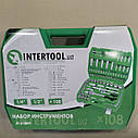 Набір інструментів 1/2" & 1/4" 108 од. INTERTOOL ET-6108SP, фото 3