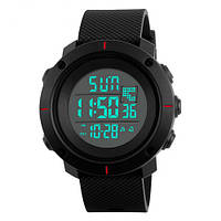 Спортивные мужские часы Skmei 1213 Black-Red водостойкие наручные кварцевые
