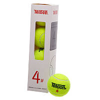 Мяч для большого тенниса Teloon-4 Салатовый 4шт (60496034)