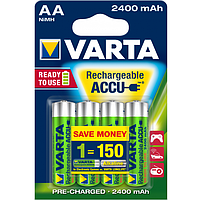 Аккумулятор VARTA RECHARGEABLE ACCU AA 2400mAh BLI 4шт NI-MH (READY 2 USE)