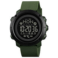 Спортивний чоловічий годинник Skmei 1512AG Army Green Smart Watch + Compass водостійкий наручний кварцевий