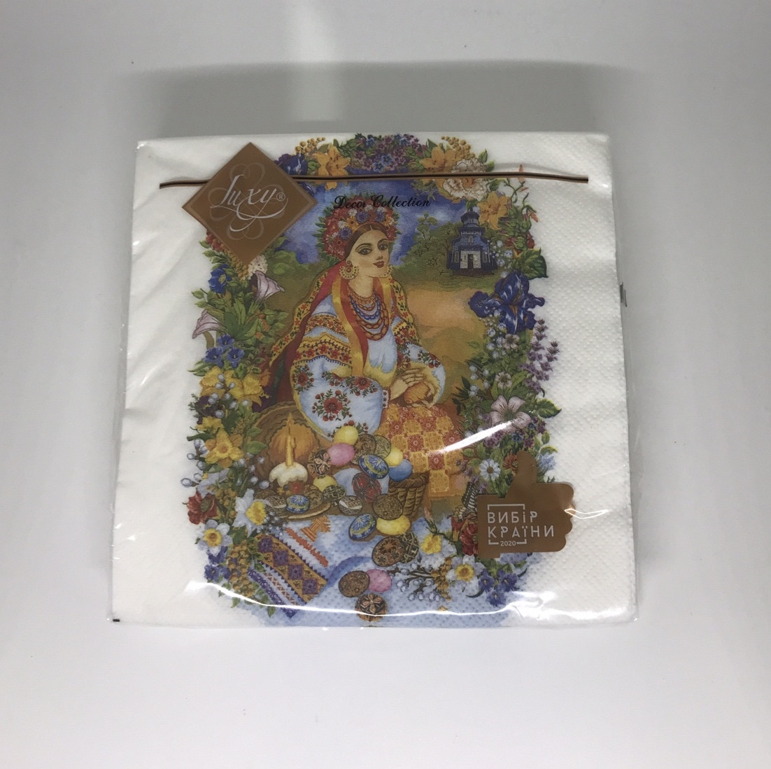 Серветка ТМ "Luxy" 33х33, 3 кулі, 18 шт., "Прекрасна пання", фото 1