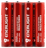 Батарейка ENERLIGHT MEGA POWER (AAА ПАЛЬЧИК) АЛКАЛАЙН FOL 1/24