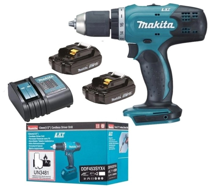 Акумуляторний дриль-шуруповерт Makita DDF453SYE, фото 1
