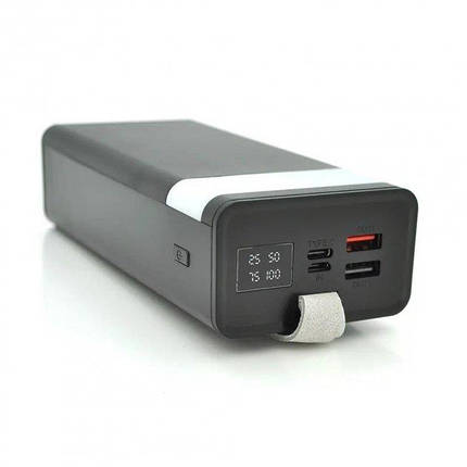 Портативный аккумулятор Power Bank WUW Y114 2 USB+Type-C 40000mAh Черный, фото 2