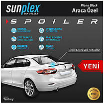 Спойлер Renault (Рено) Fluence 2009-2016 Sunplex Чорний, фото 5