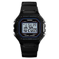 Спортивные мужские часы Skmei 1496BKWT Black-White водостойкие наручные кварцевые