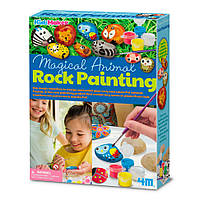 Набор для творчества Рисунки на камне 4M 00-04756, 8 камней в наборе, World-of-Toys