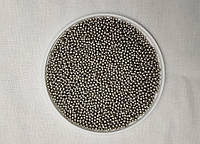 Серебряные перламутровые шарики 3 мм, 25 г