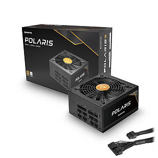 Блок живлення CHIEFTEC Polaris (850W), >90%, 80+ Gold, 140 mm, 1xMB 24pin (20+4), 2xCPU 8pin (4+4), 4xMolex,