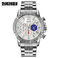 Спортивные мужские часы Skmei 9235SISI Silver-Silver водостойкие наручные кварцевые