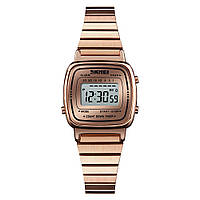 Спортивные мужские часы Skmei 1901SRG Rose Gold Steel водостойкие наручные кварцевые