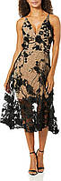 Dress the Population. Жіноча сукня Audrey на бретельках A-line 3D з квітками