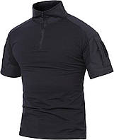 Black XX-Large Мужские тактические рубашки MAGCOMSEN в стиле милитари, облегающая камуфляжная рубашка с к