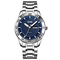 Спортивные мужские часы Skmei 9293SIBU Silver-Blue водостойкие наручные кварцевые