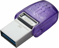 Флеш накопитель Flash Kingston USB 3.2 DT microDuo 3C 128GB (Type-A/Type-C) (200Mb/s)