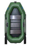 Лодка пвх гребная надувная 2-местная ΩMega 250LS зеленая