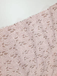 Тканина муслін жатий двошаровий,істики сірі на рожевому (шир. 1,35 м)
