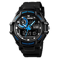 Спортивные мужские часы Skmei 1357BU Blue водостойкие наручные кварцевые