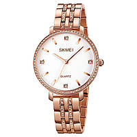 Женские часы Skmei 2006RGWT Rose-Gold-White наручные кварцевые