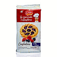 Печенье кростата LAGO с ягодным джемом crostatine frutti di bosco 240г
