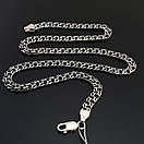 Товстий чолоічий срібний ланцюжок Український бісмарк. Масивна цепочка на шию срібло 925 60 см, фото 7